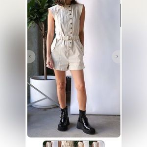 ULLA JOHNSON BRIAR ROMPER BRAZILIAN SAND SIZE 12